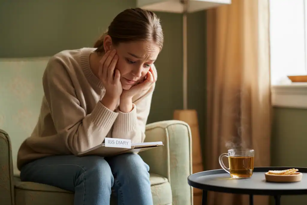 a woman wanting to try a IBS quiz to see if she has ibs or ibd