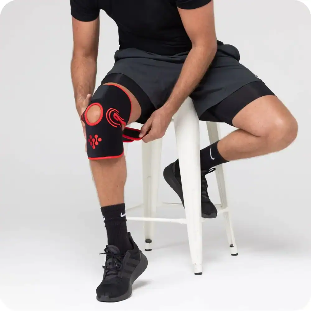 The Infraredi Red Light Therapy Joint Wrap for knee pain.