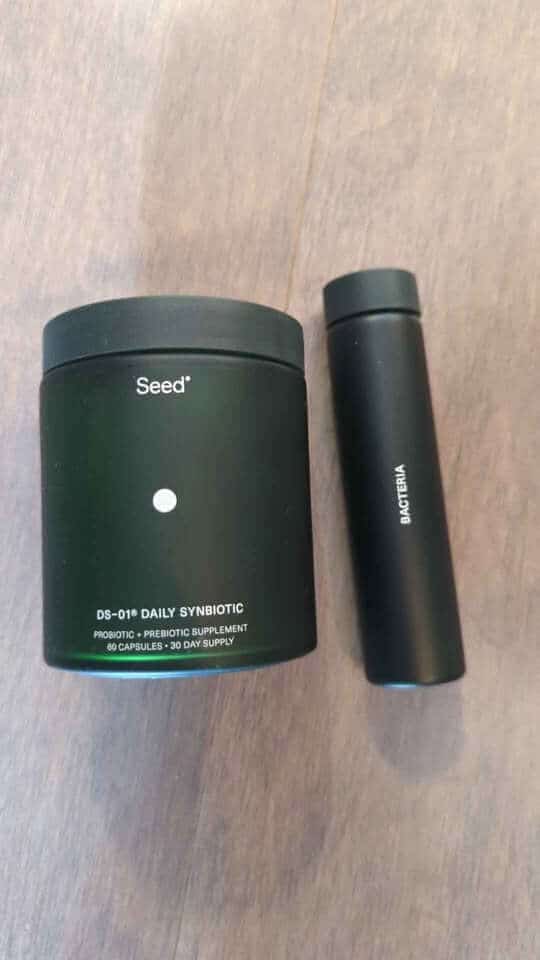 A side-by-side visual comparison showing the differences between Seed and Athletic Greens.