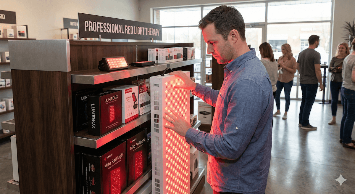 Red light therapy cost breakdown showing session prices and device costs