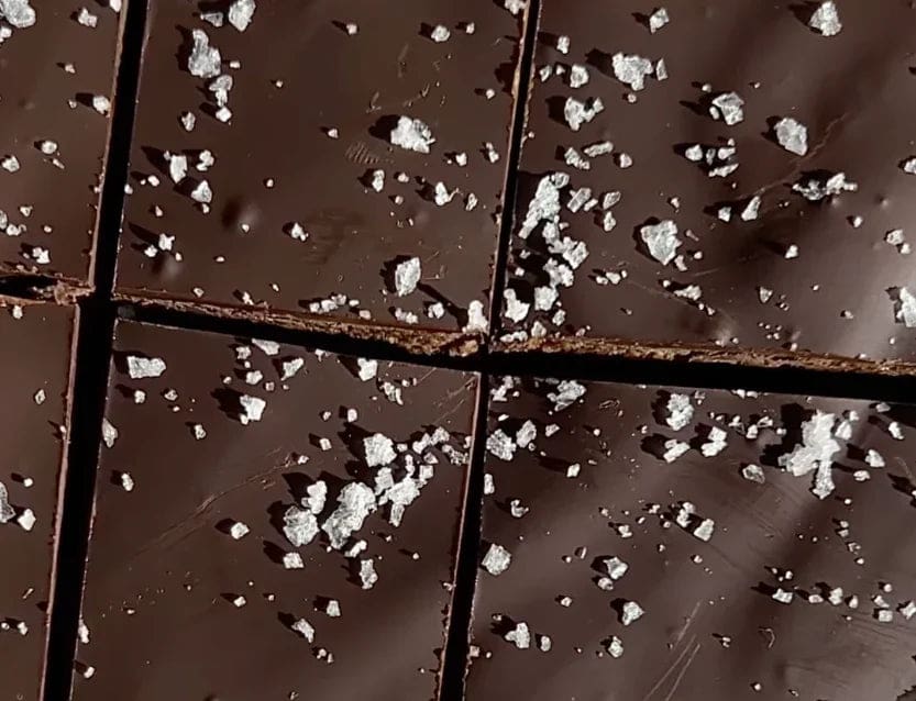 a close up of a chocolate bar