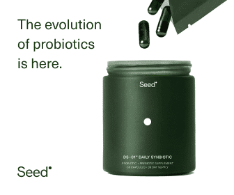 Seed DS-01 probiotic bottle and packaging, the best overall mens probiotic available in Canada.