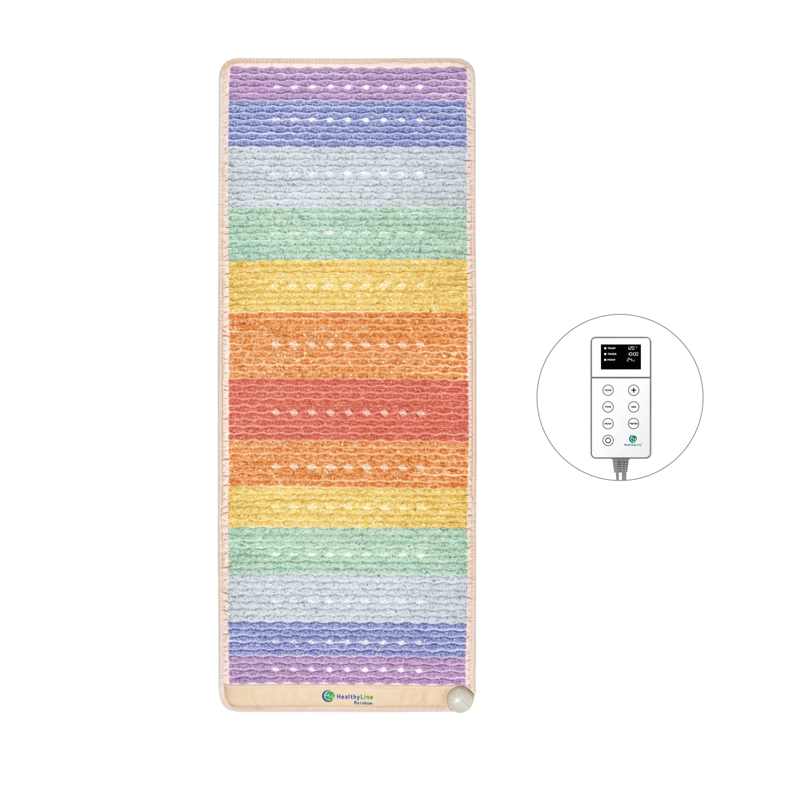 healthyline rainbow chakra pemf mat