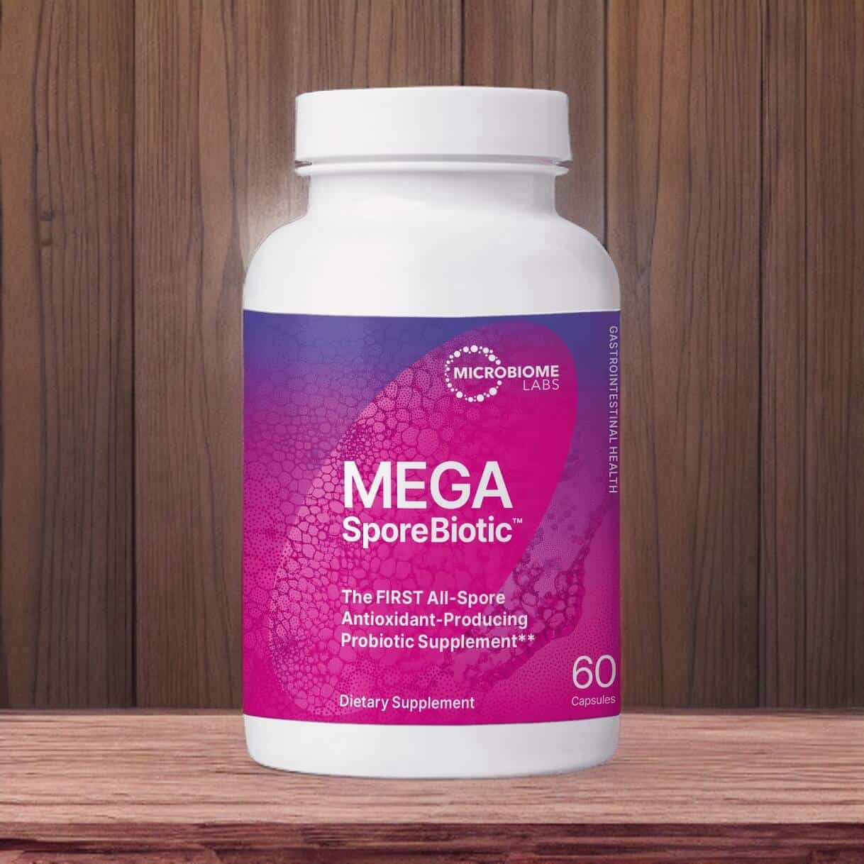 Megasporebiotic clinician-grade, spore-based probiotic for IBS and leaky gut.