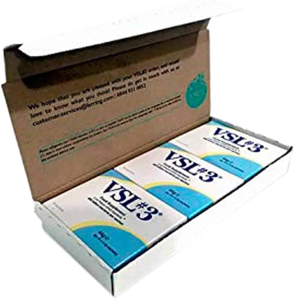 VSL#3 high-potency medical food probiotic for severe IBS management.